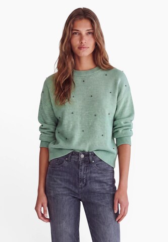 Street One Studio Pullover mit Rundhals und Perlendetails in Grün: Vorderseite