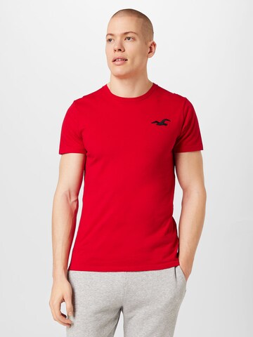 HOLLISTER Koszulka w kolorze czerwony: przód