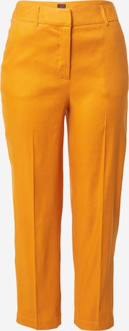 regular Pantaloni con piega frontale di Stefanel in arancione: frontale