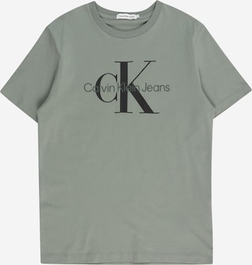 T-Shirt Calvin Klein Jeans en vert : devant