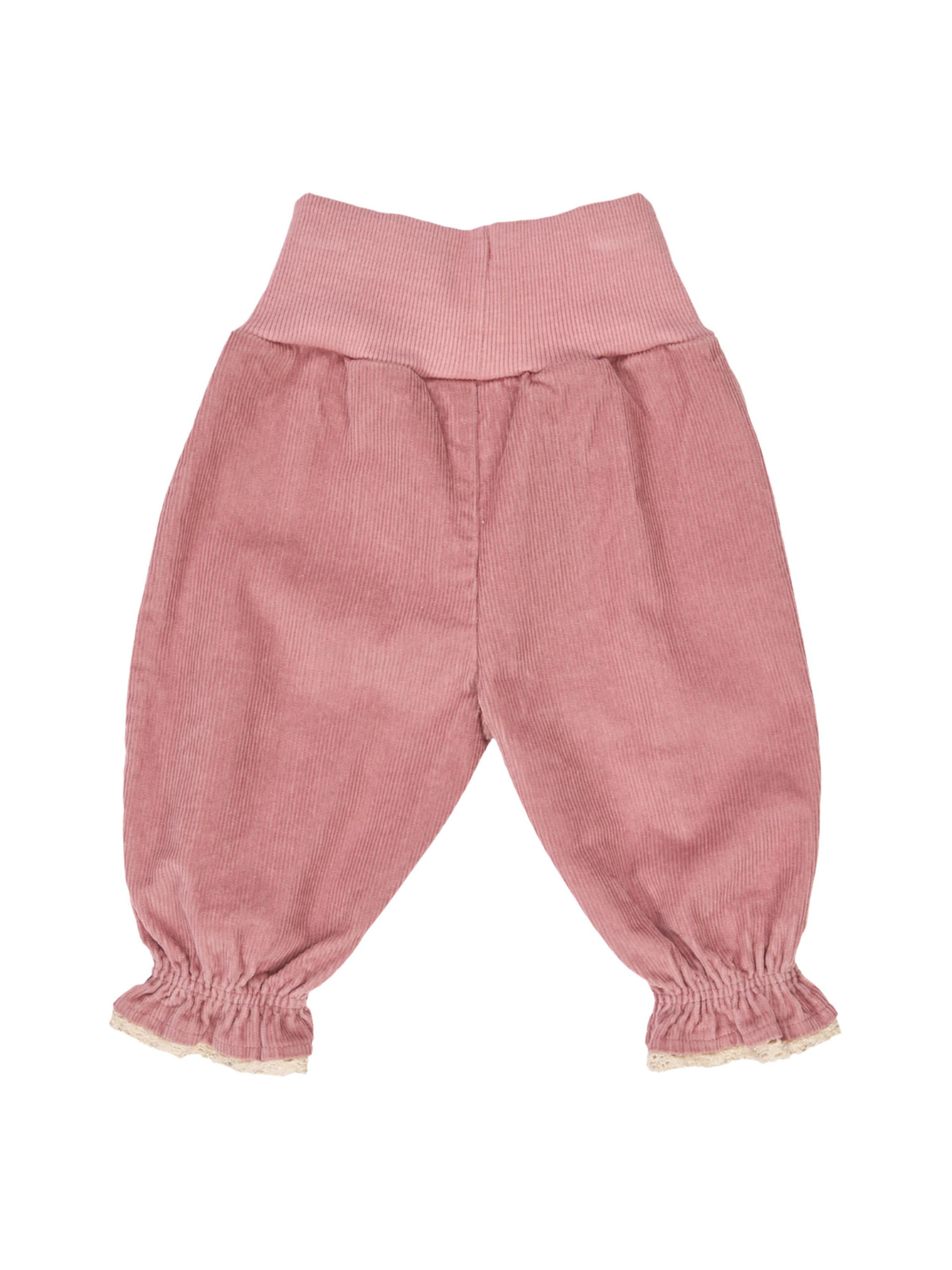 Tapered Pantaloni di Müsli by GREEN COTTON in rosa