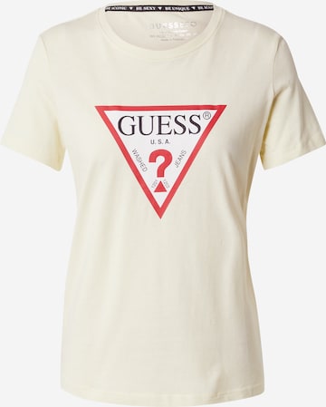 GUESS - Camisa em bege: frente