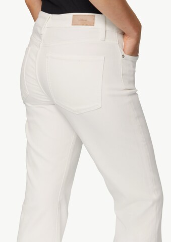 s.Oliver Flared Jeans in White