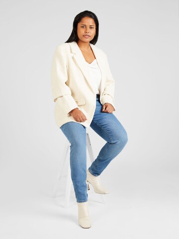 Coupe slim Jean 'LUNA' ONLY Carmakoma en bleu