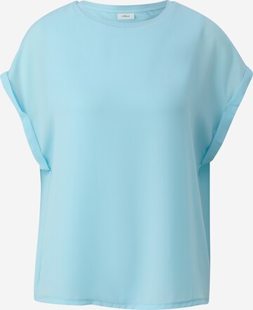 s.Oliver BLACK LABEL Blouse in Blauw: voorkant