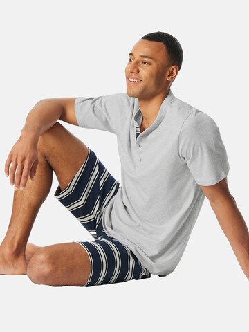 SCHIESSER Pyjama lang ' Casual Nightwear ' in Blauw
