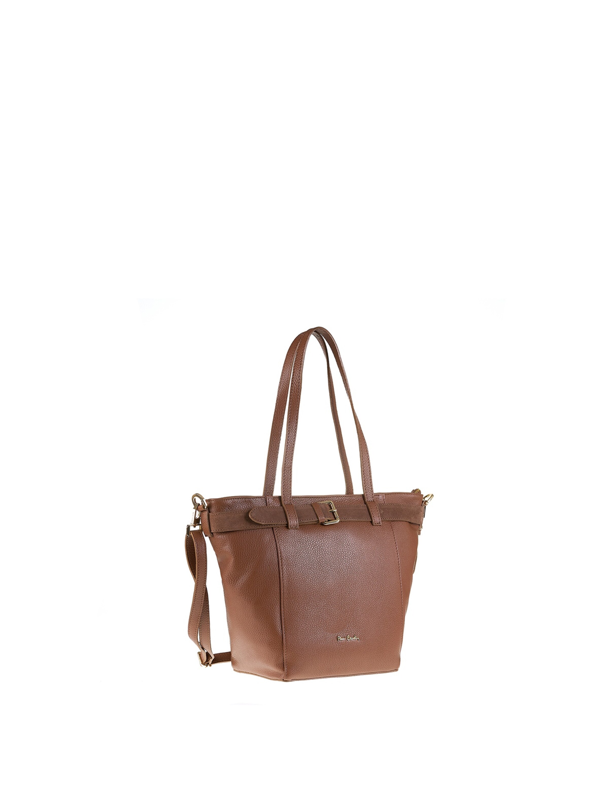 Borsa a spalla di PIERRE CARDIN in marrone: frontale