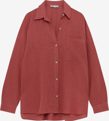 Pull&Bear Bluzka w kolorze czerwony: przód