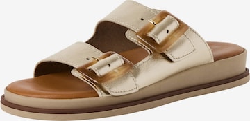 Mule Tamaris en or : devant