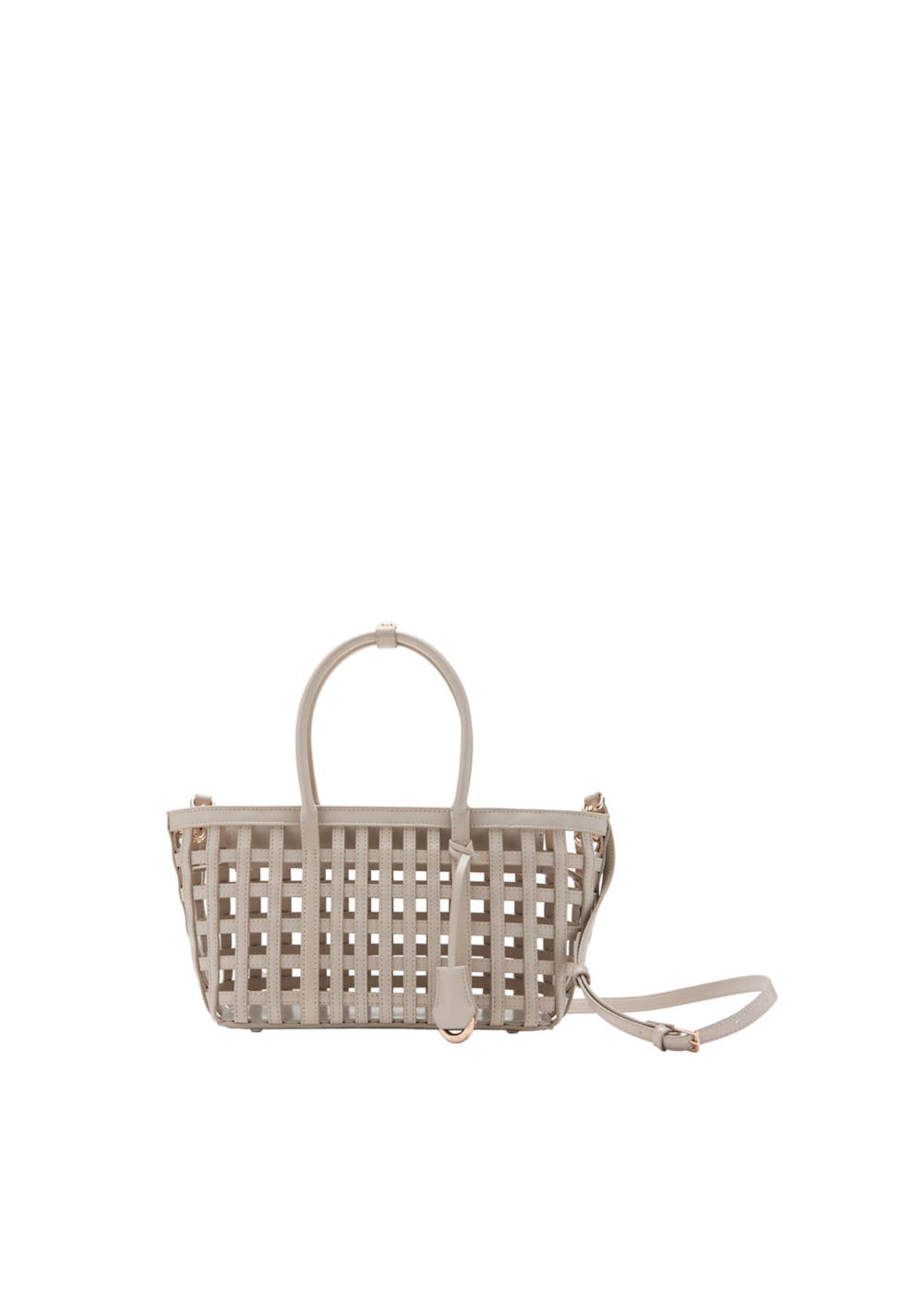 MANGO Handbag 'Cesta' in White