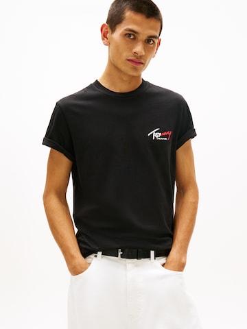 Tommy Jeans Shirt in Zwart: voorkant