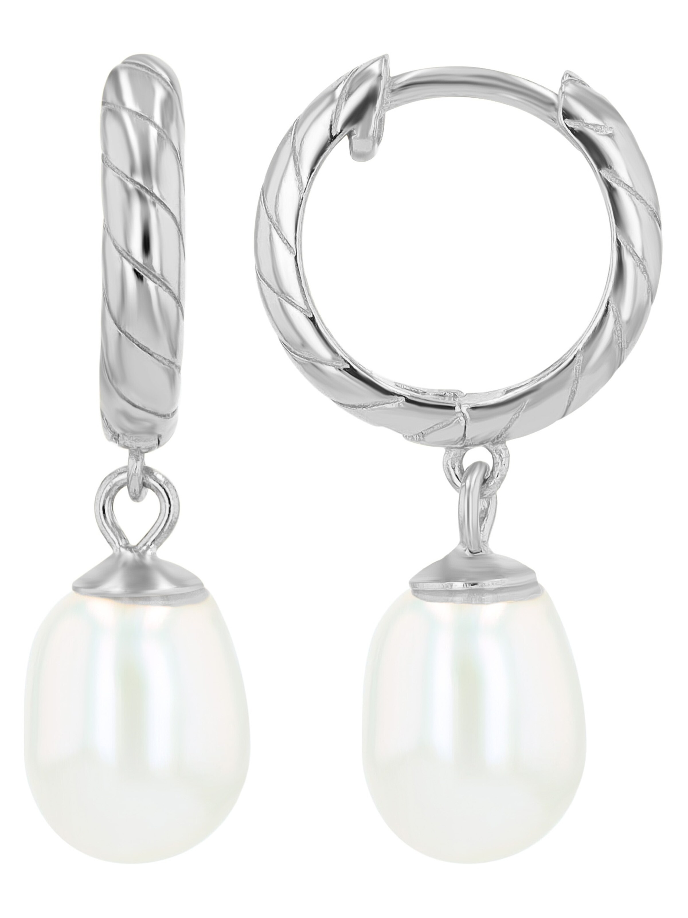 Akzent Earrings 'Jenni, 925 Sterlingsilber, langlebig' in Silver: front