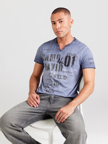 CAMP DAVID Shirt in Blue: front