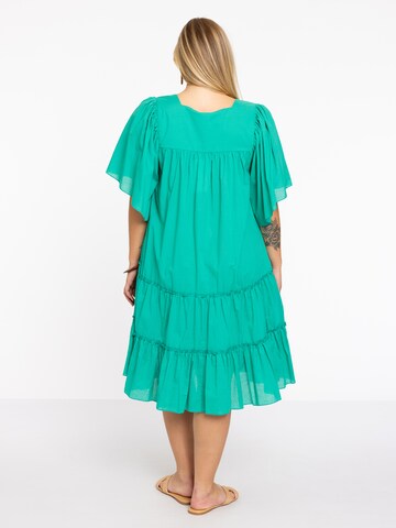 Yoek Dress in Green