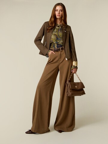 Baggy Pantaloni di oltre in marrone