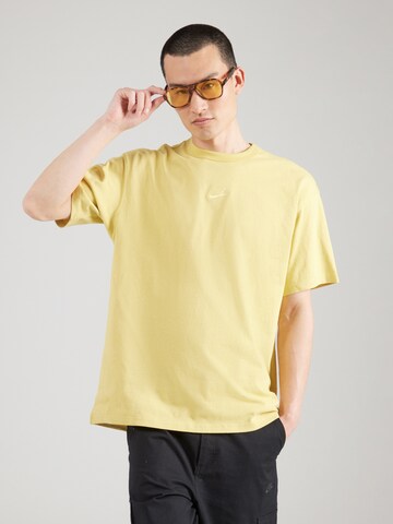 Nike Sportswear Koszulka 'Premium Essentials' w kolorze żółty: przód