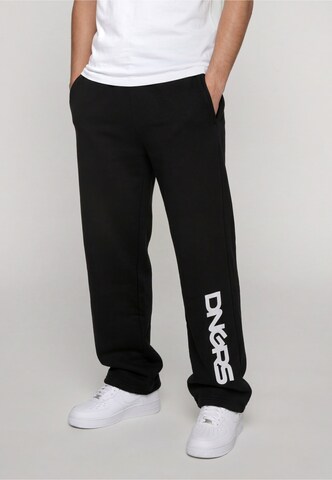 Dangerous DNGRS Loosefit Hose in Schwarz: Vorderseite