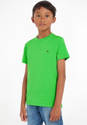 TOMMY HILFIGER Koszulka 'ESSENTIAL' w kolorze zielony: przód