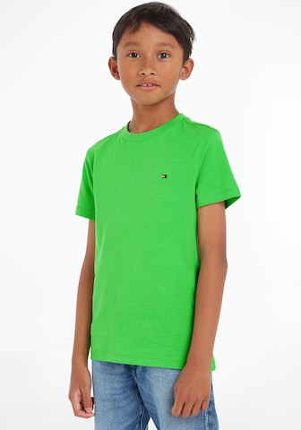 Tricou 'ESSENTIAL' de la TOMMY HILFIGER pe verde: față