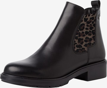 Tamaris Chelsea boots in Zwart: voorkant