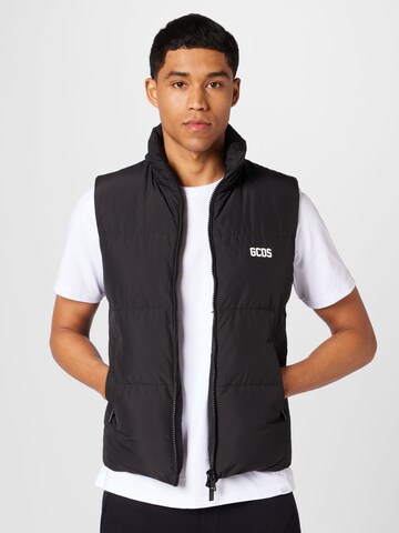 GCDS Bodywarmer in Zwart: voorkant