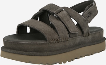 UGG Remmisandaalit 'Goldenstar Gleam' värissä harmaa: etupuoli