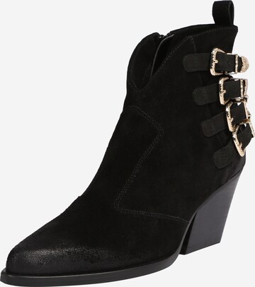 Bottines 'Spow' Steven New York en noir : devant