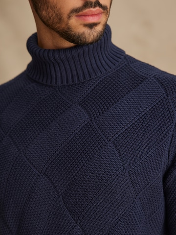 DAN FOX APPAREL Sweater 'Friedrich' in Blue