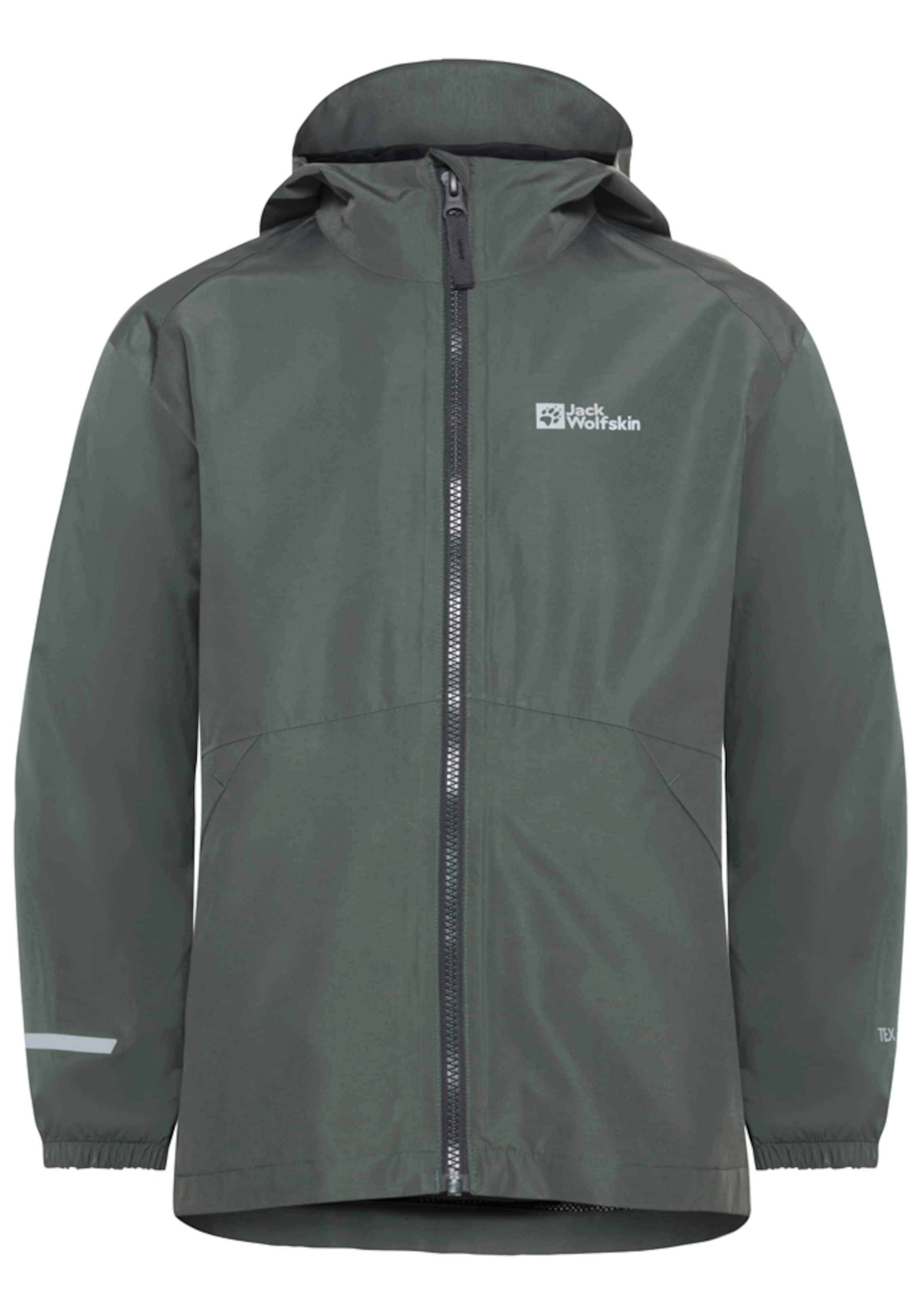 JACK WOLFSKIN Outdoor jacket 'Iceand' in Green: front