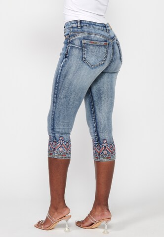 KOROSHI Skinny Jeans in Blau