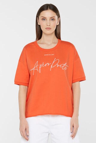 SENSES.THE LABEL Sweatshirt in Orange: front