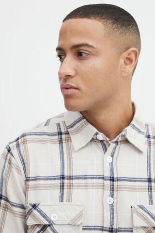 BLEND Comfort fit Button Up Shirt in Grey