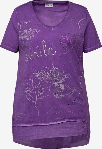 T-shirt MIAMODA en violet : devant