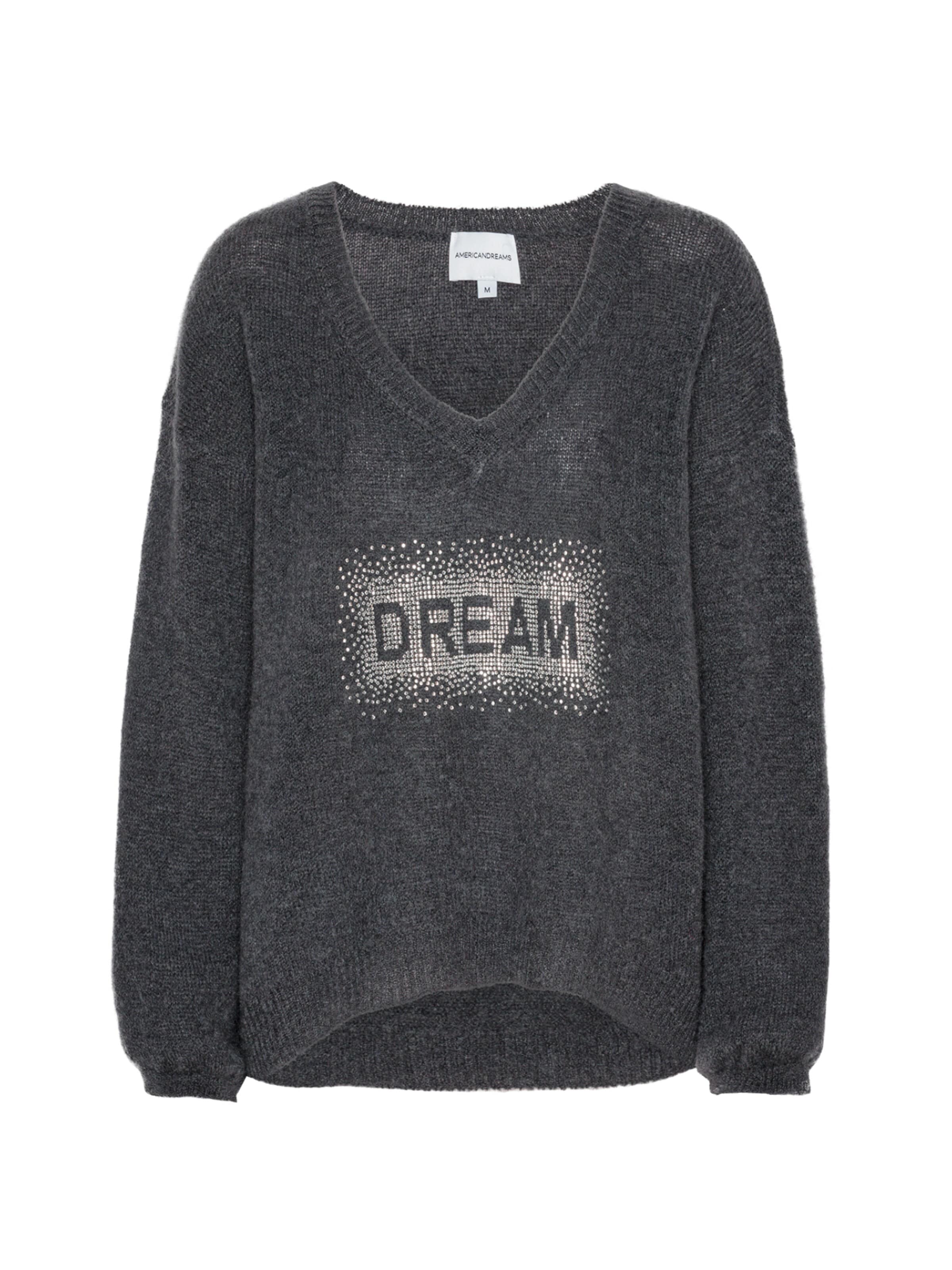 americandreams Oversized sweater 'Silja' in Grey: front