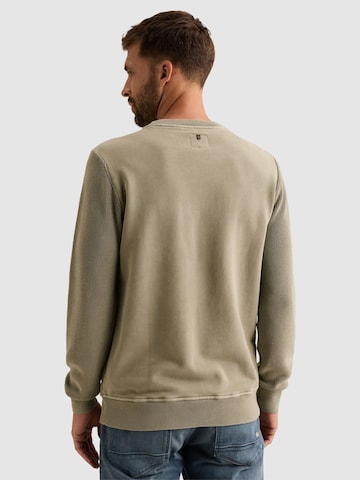 PME Legend - Sudadera 'Sweatshirt with knitted sleeves and print' en beige