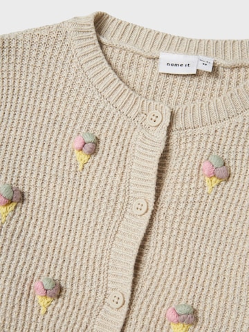 NAME IT Knit Cardigan 'NMFJOSIE' in Beige