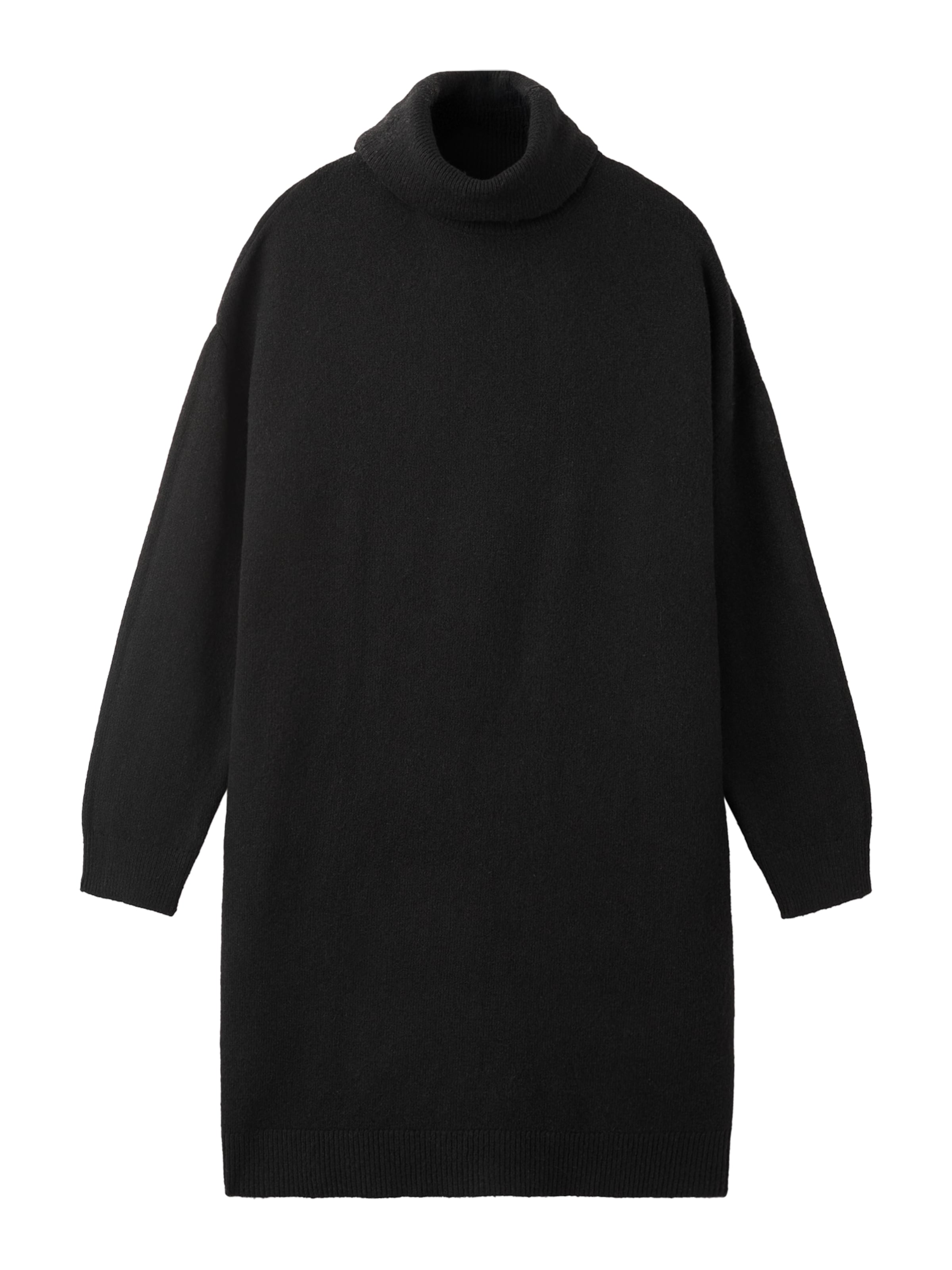 MANGO TEEN - Vestido de punto 'Libra' en negro: frente