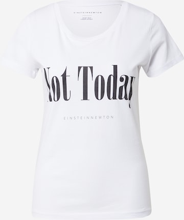 EINSTEIN & NEWTON - Camisa 'Not Today' em branco: frente