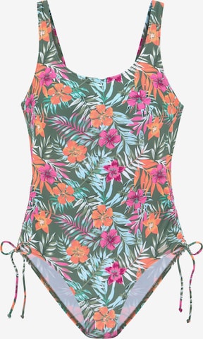 Bustier Maillot de bain VENICE BEACH en vert : devant