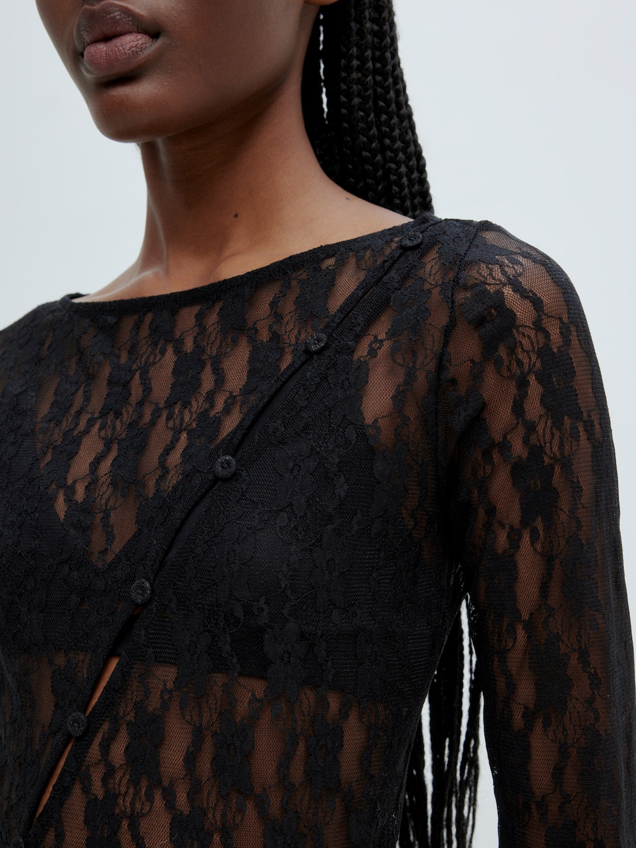 EDITED Producten Shirt 'Kristin' Zwart