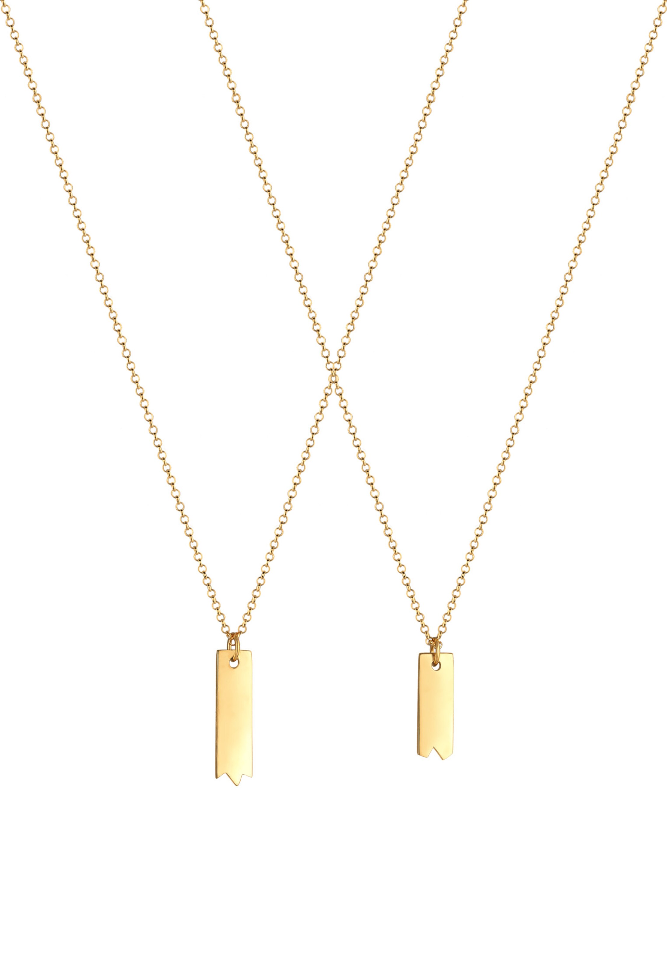 ELLI Halskette Geo in Gold: Vorderseite