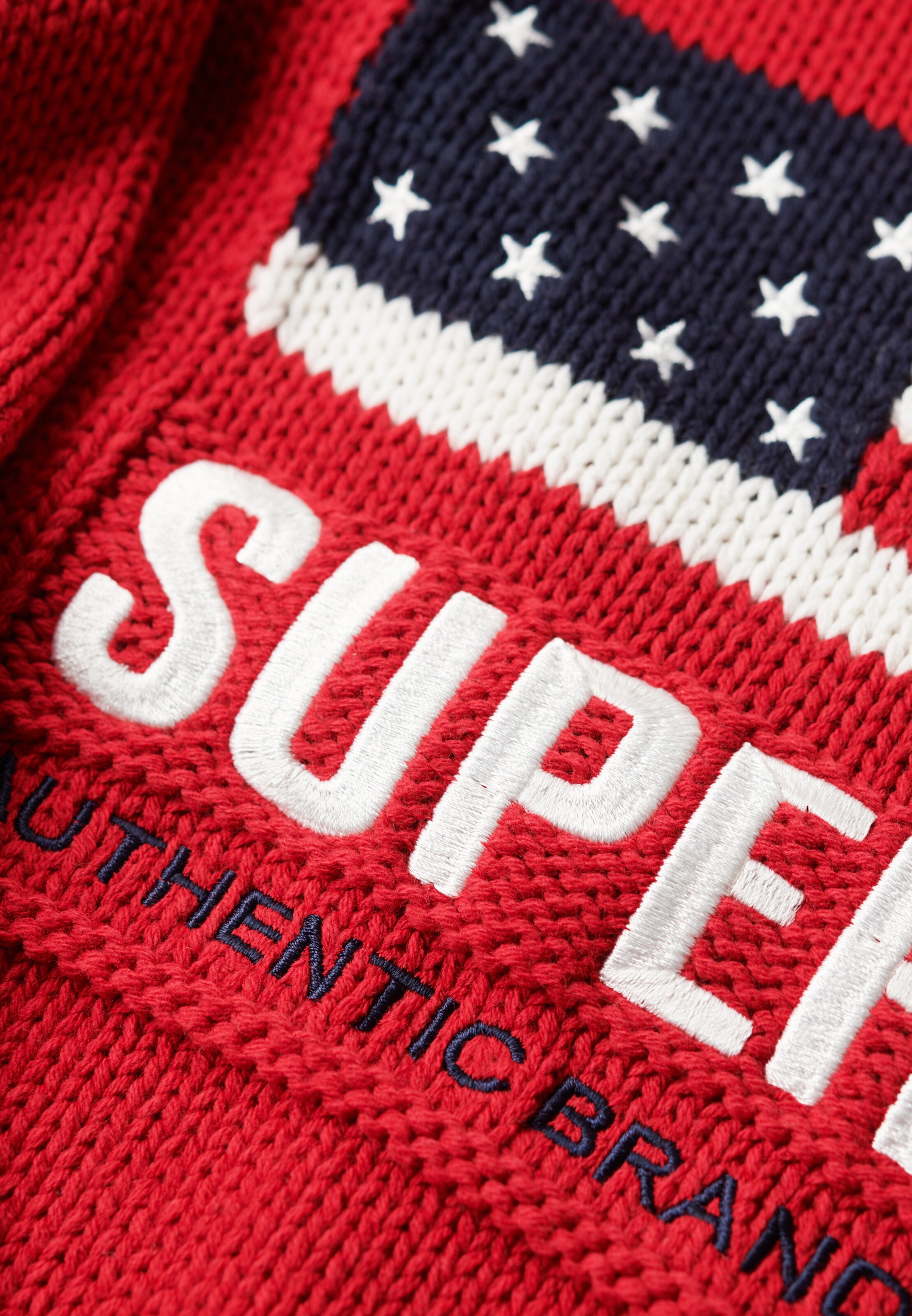 Pull-over 'Americana' Superdry en rouge