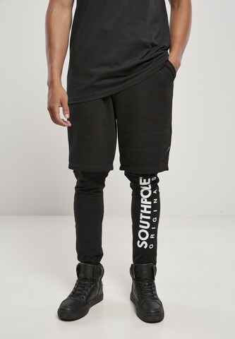 SOUTHPOLE Regular Pants in Black: front