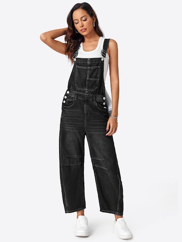 Imily Bela Loosefit Tuinbroek jeans in Zwart