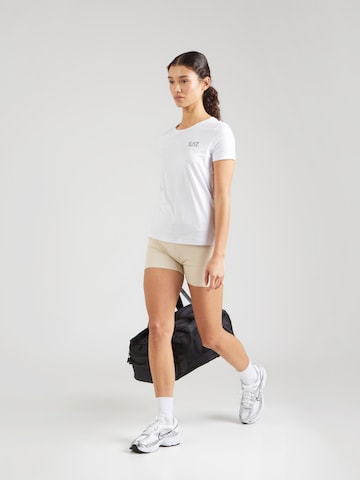 EA7 Emporio Armani Функциональная футболка в Белый