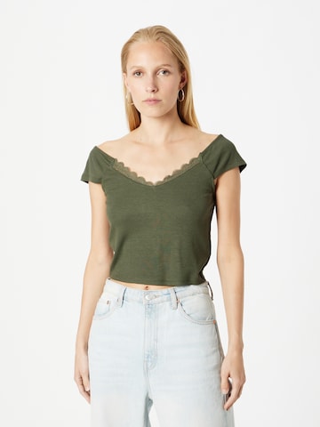 ABOUT YOU Shirt 'Mele' in Groen: voorkant