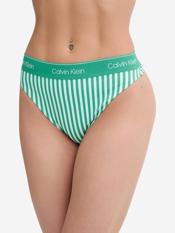 Classico Bikini 'BRAZILIAN LV00Q61131' di Calvin Klein Jeans in verde: frontale
