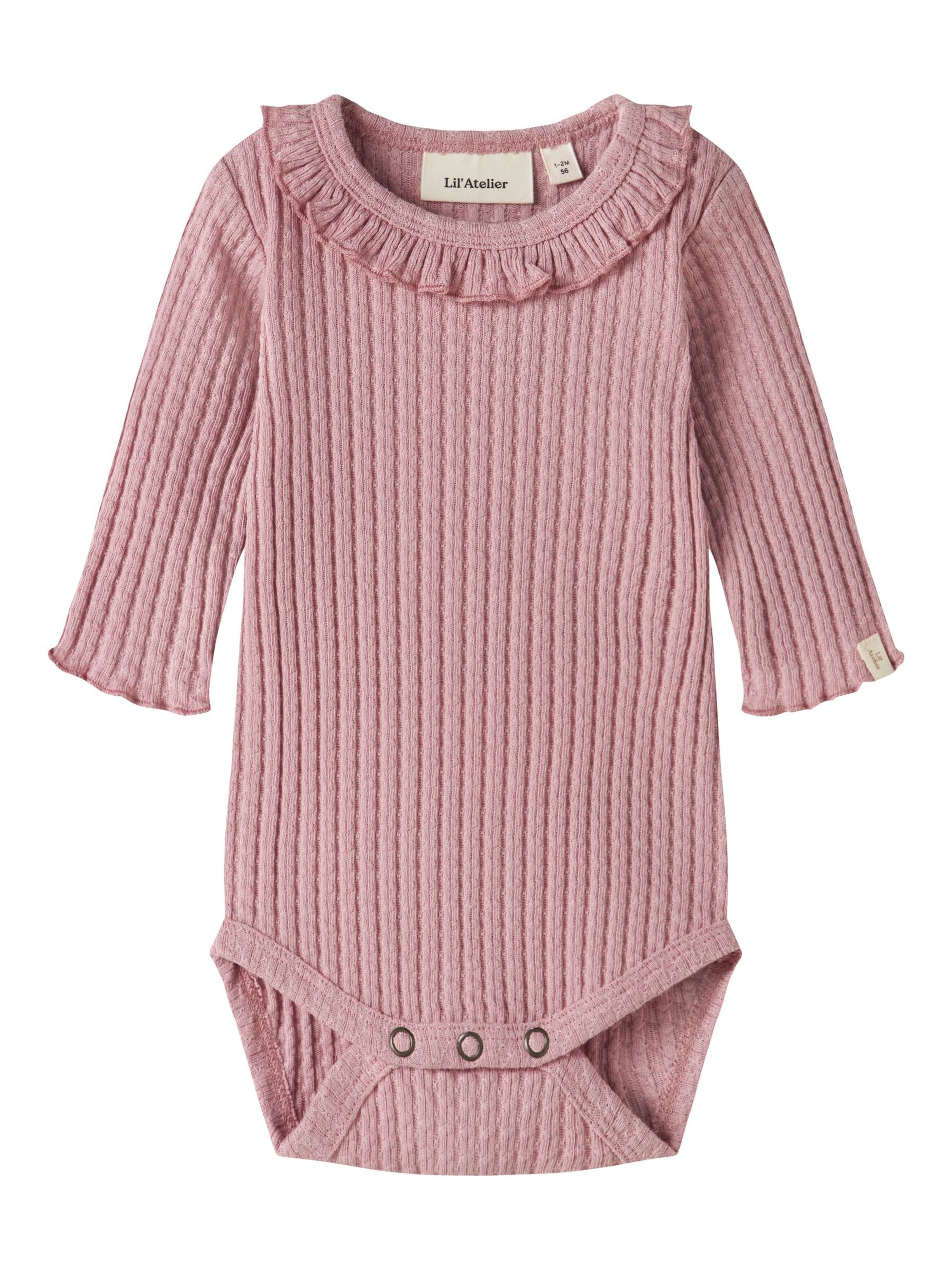 Tutina / body per bambino di Lil'Atelier in lilla: frontale