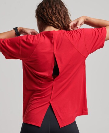 Superdry Functioneel shirt 'Run' in Rood