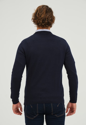 Pull-over Giorgio di Mare en bleu